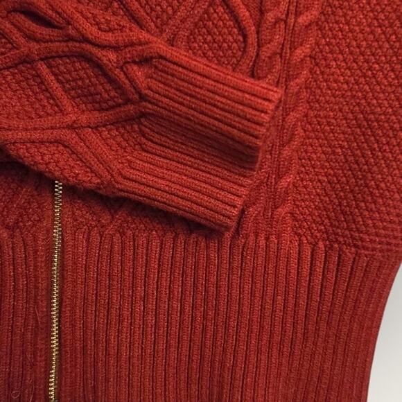 Marc New York Red Cropped Zip Sweater – Size Small - Picture 5 of 10